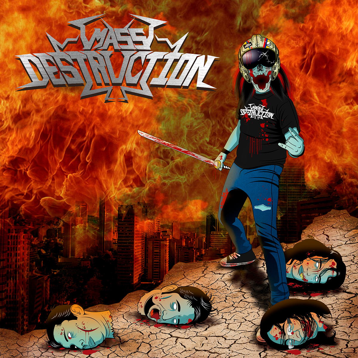 mass destruction personaje banda rock Caratula