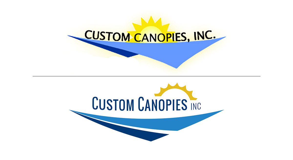 construction blue yellow Sail shade corporate Website brand logo refresh