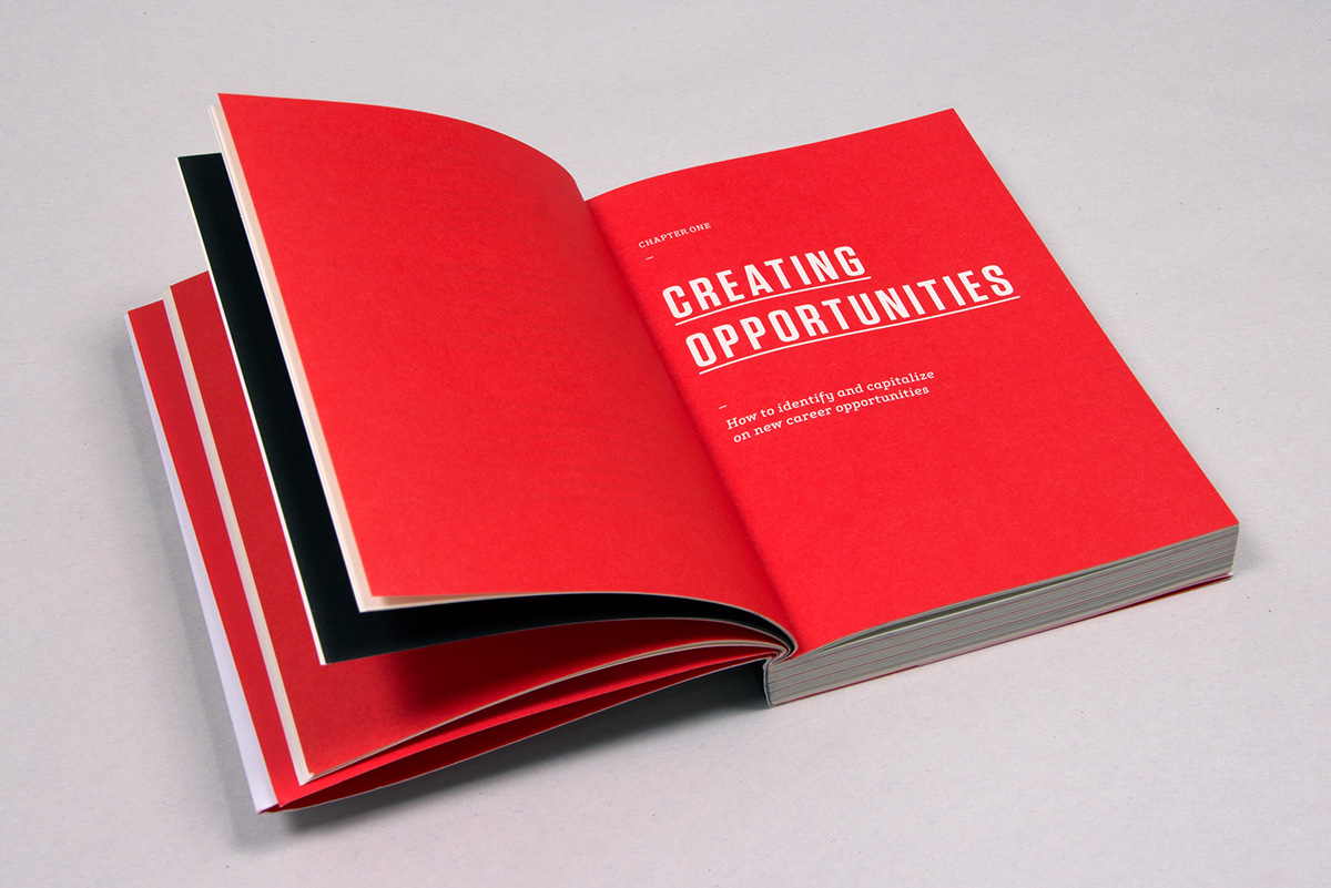 Behance 99U book design simple clean modern type bold White red black quote inspirational