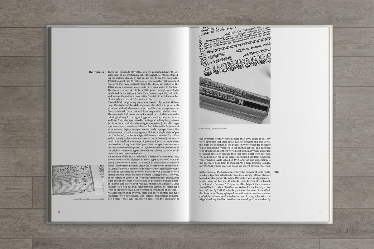 typefaces editorial book