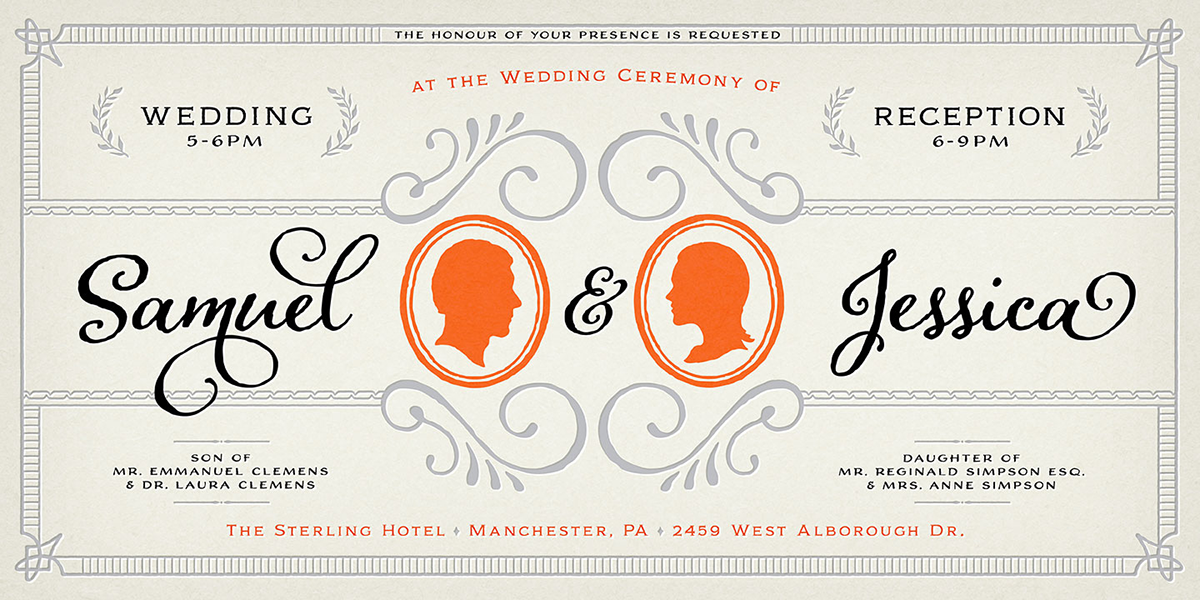 font fonts type lettering calligraphic brush Weddings invitations monogram decorative logo Headline titling vintage Distressed