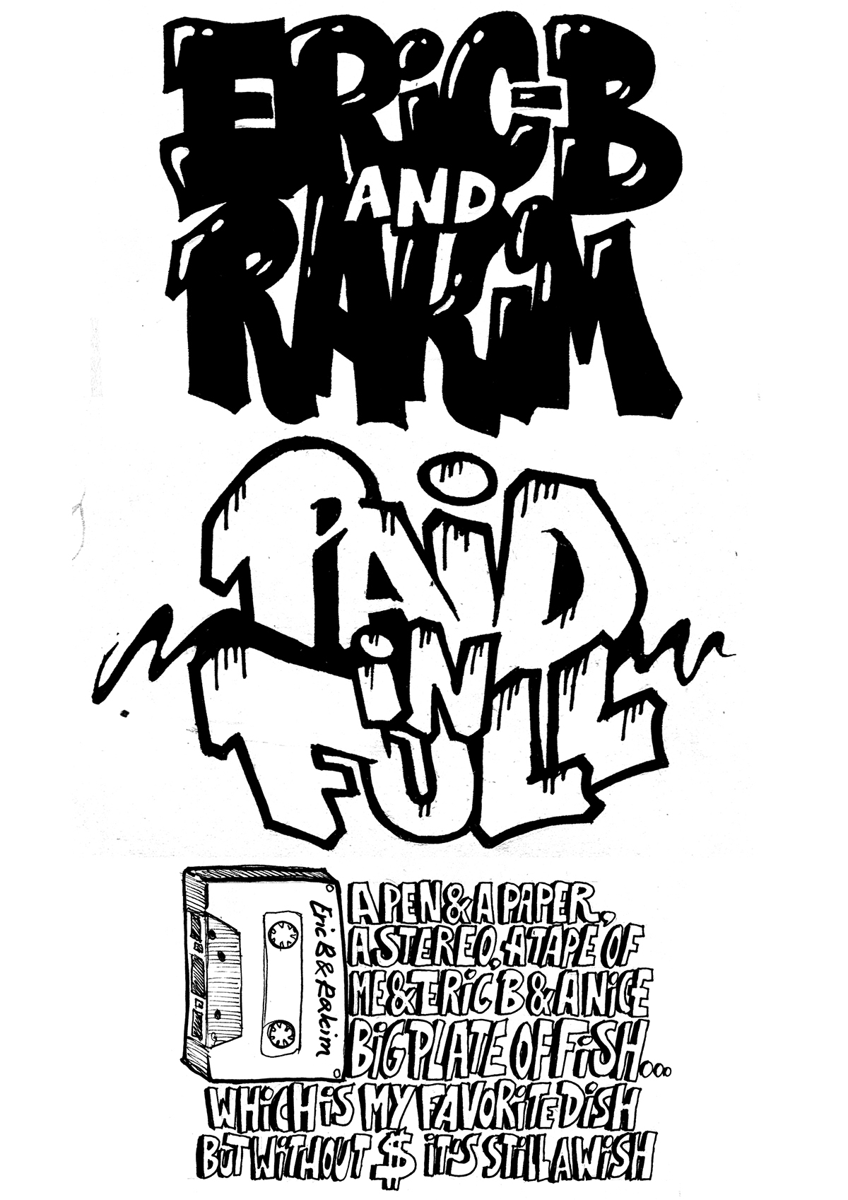 rap hip-hop rakim ERIC B. & RAKIM artwork ALEKS SKROK paid in full