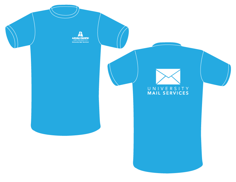 T Shirt Logo Design Azusa Pacific Apu azusa pacific university Mail Services mail