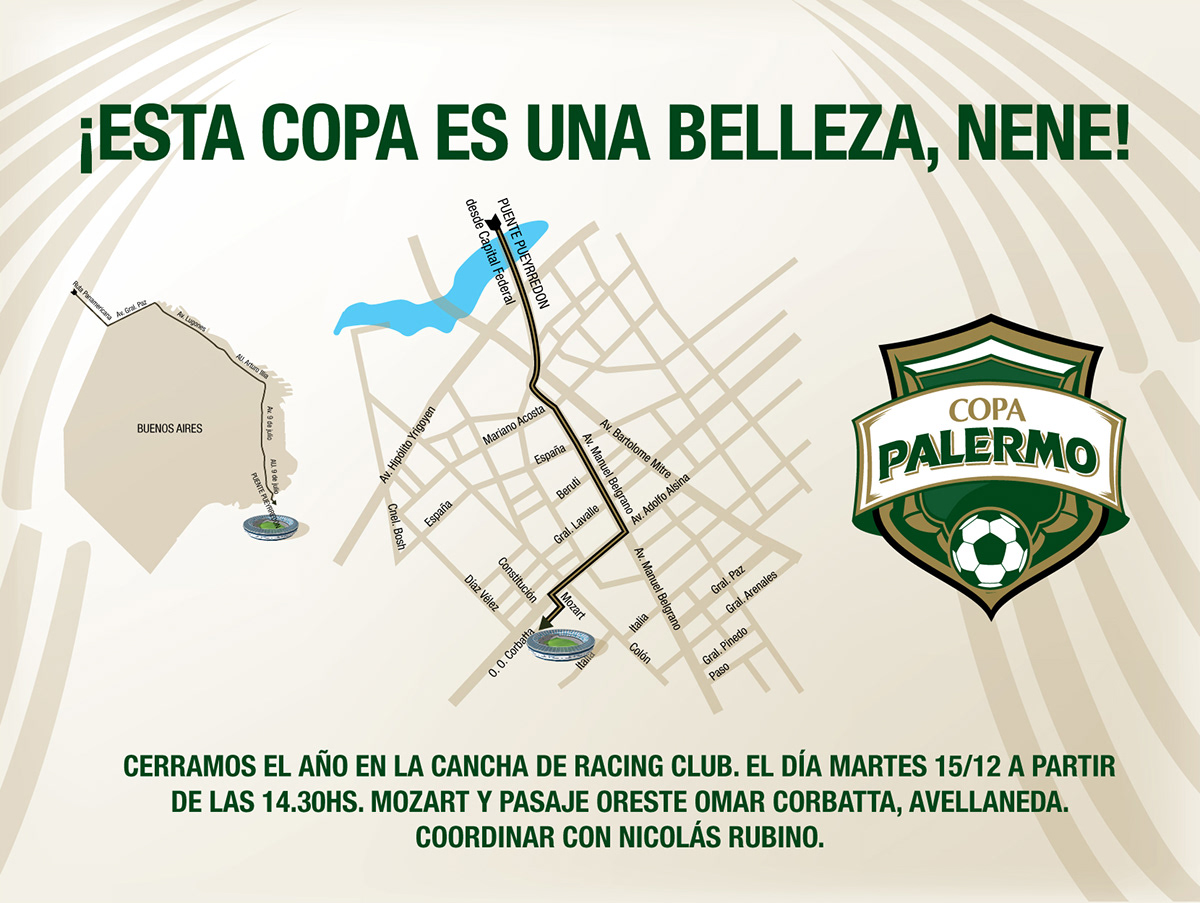 Palermo beer cerveza brand marca logo Futbol soccer