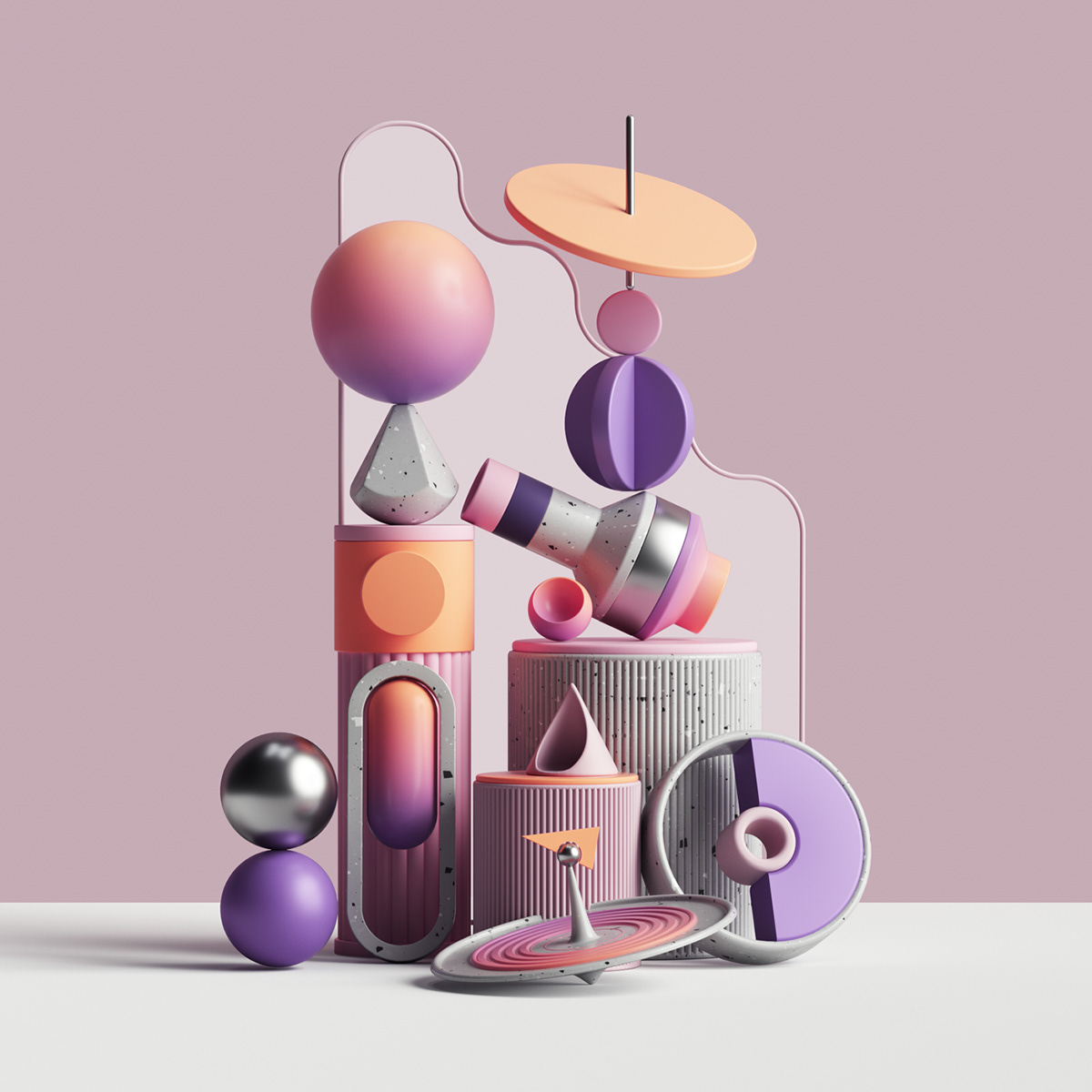 3D abstract c4d cinema4d colors design octane petertarka Render Tarka