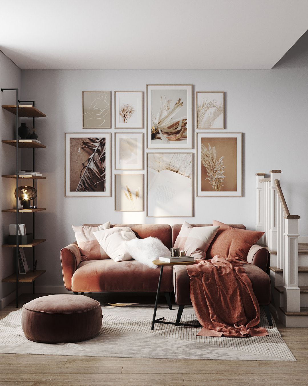 3D 3dsmax corona renderer furniture Interior interiordesign Render SK design sofa visualization