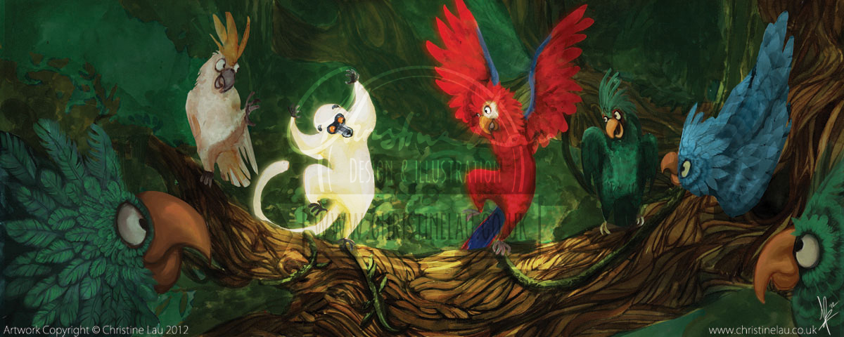 children's book  Lemur Sifaka Decken madagascar Tsingy tsingy de behamara Caves jungle lush forest vibrant