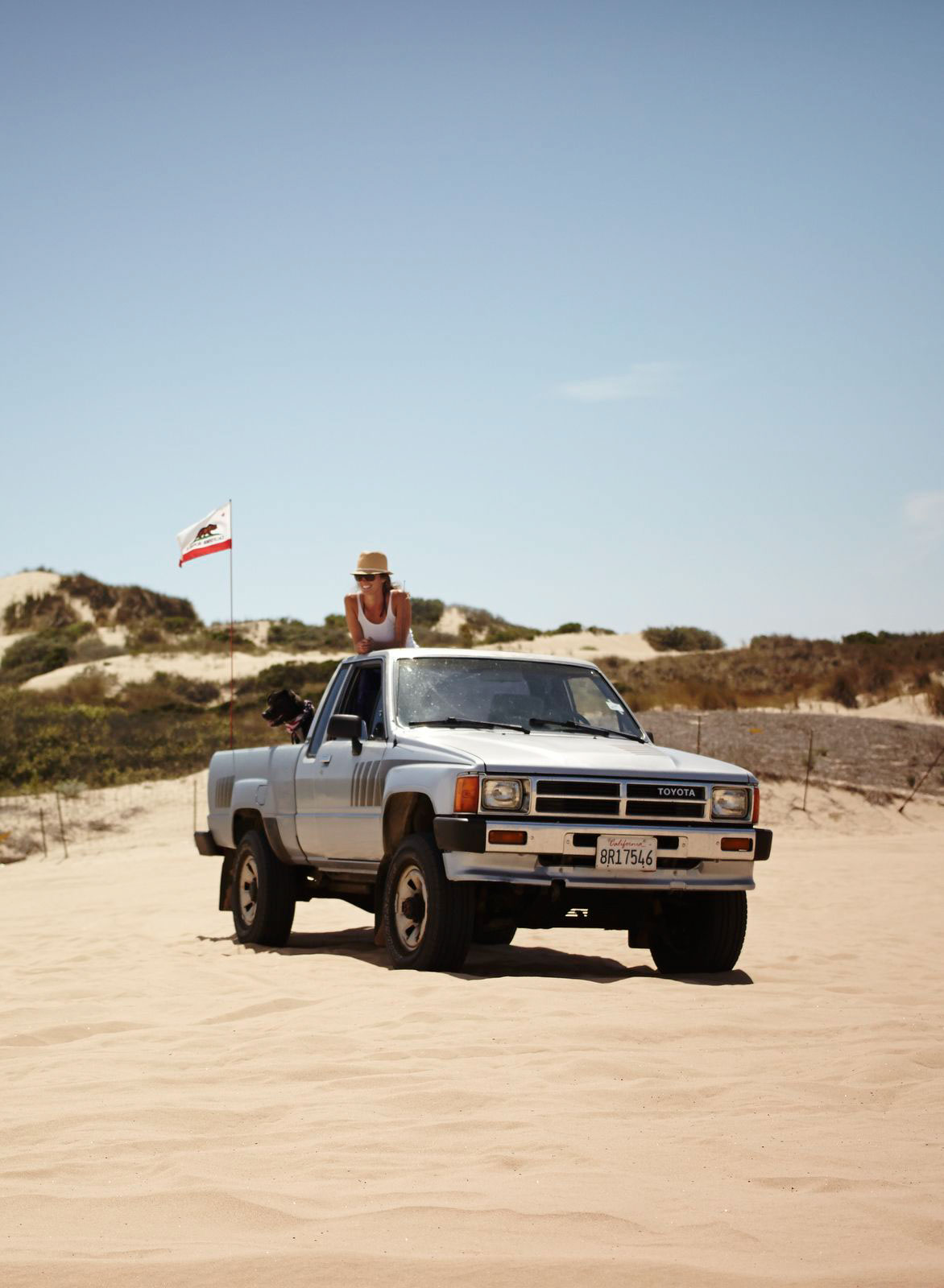 California lifestyle adventure portrait sanddunes RoadTrip lifestylebranding toyota neverstopexploring