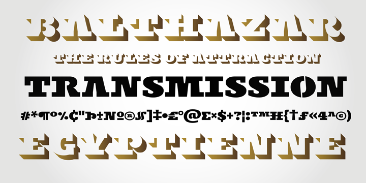 decorative Display Headline Ligatures stencil cool serif unicase bold