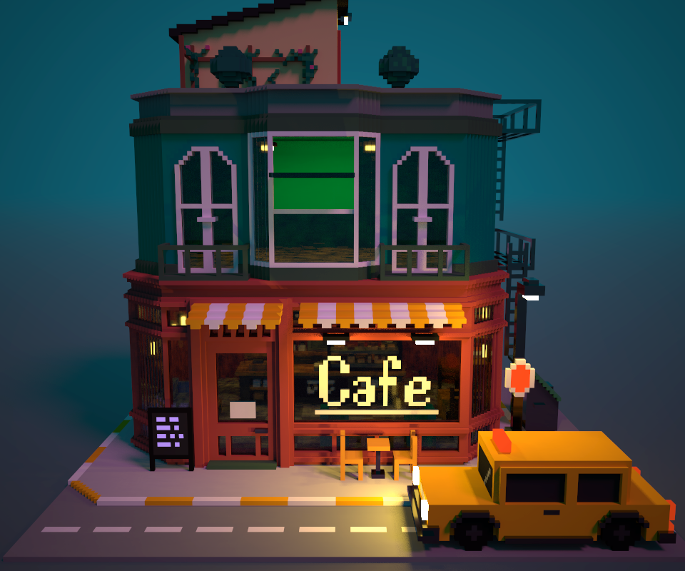 Magicavoxel voxel 3D pixel build gameart gamedesign