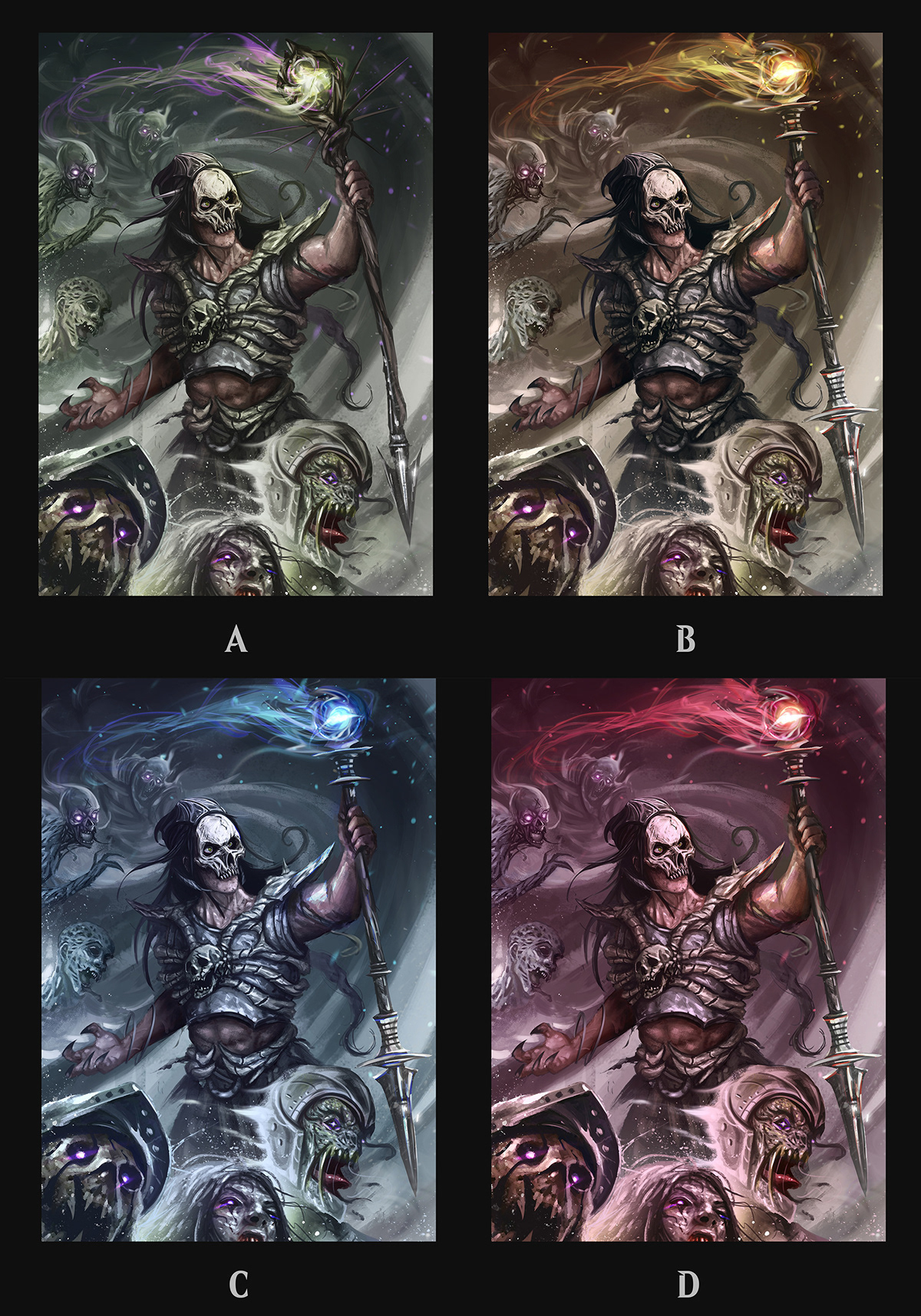 skull viking Magic   mtg fantasy ILLUSTRATION  Digital Art  artwork Character design  card game