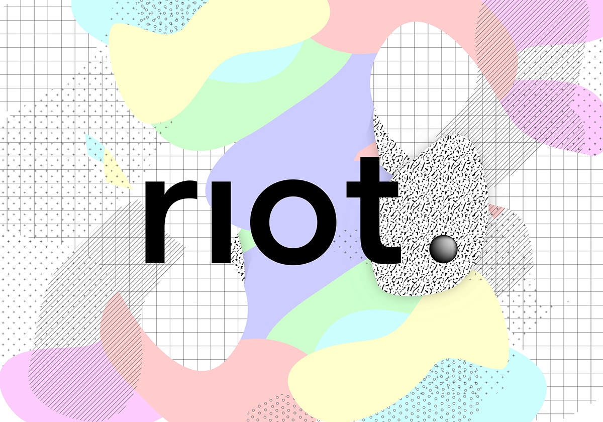 Glitch digital art type font riot shapes colors glitch art randomize Pastels