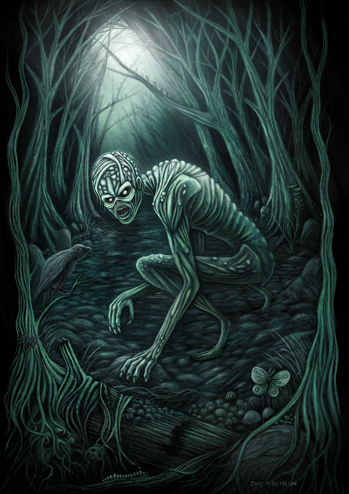 concept art monster book cover goblin lovecraft Illustrator realistic creature
