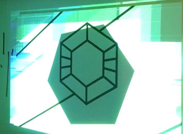 tape projection Mapping resolume after effects Tapeart geometric hexagon