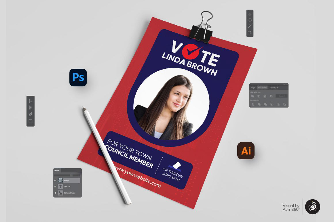 Class President Candidate election campaign election poster template Student Council Candidate Vote campaign campaign template Election political vote
