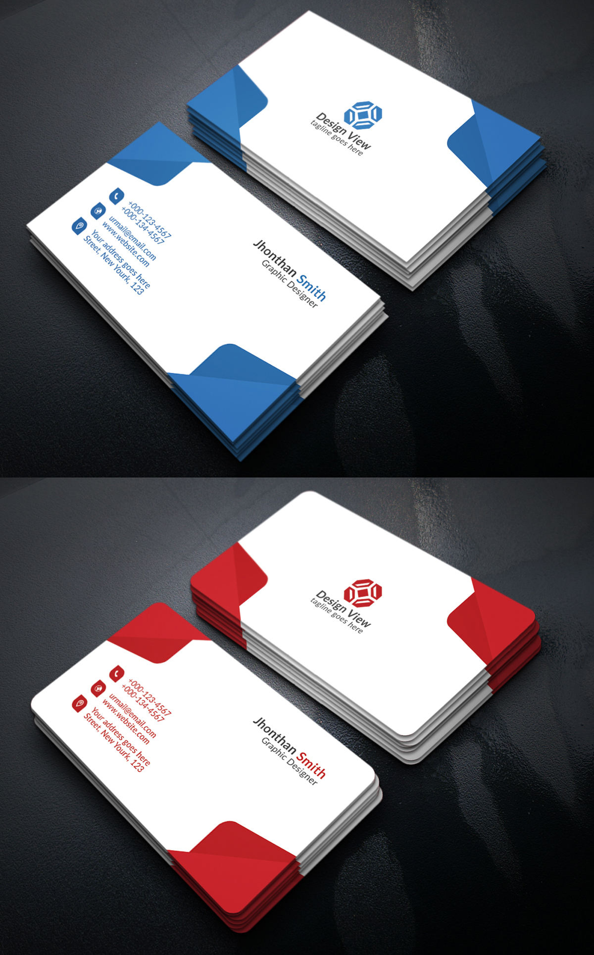 creative business card Corporate Business Card dark business card blue business card light business card