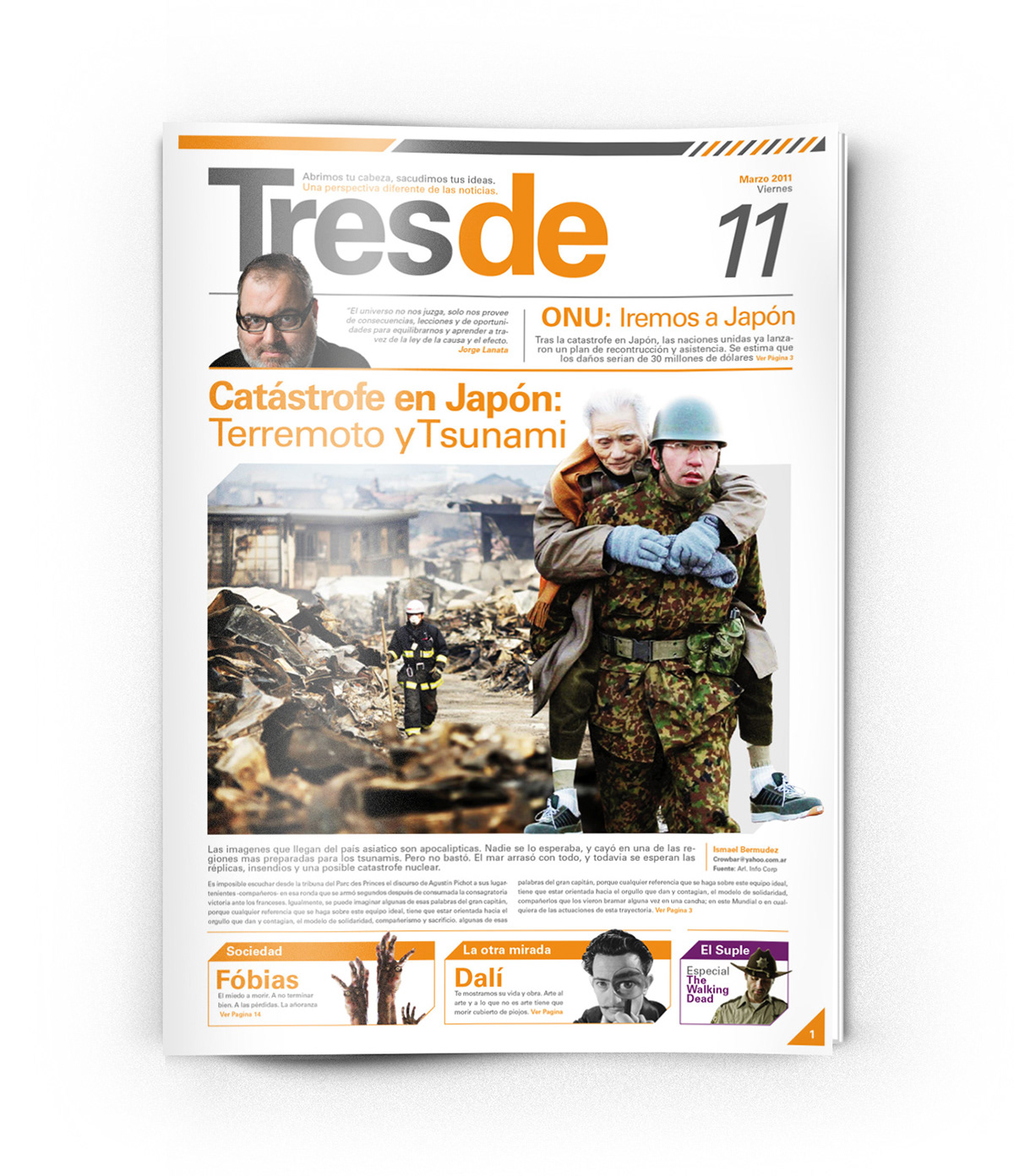 newspaper print Mauro Lorenzo Freelance TresDé editorial editorial design  infographic magazine news