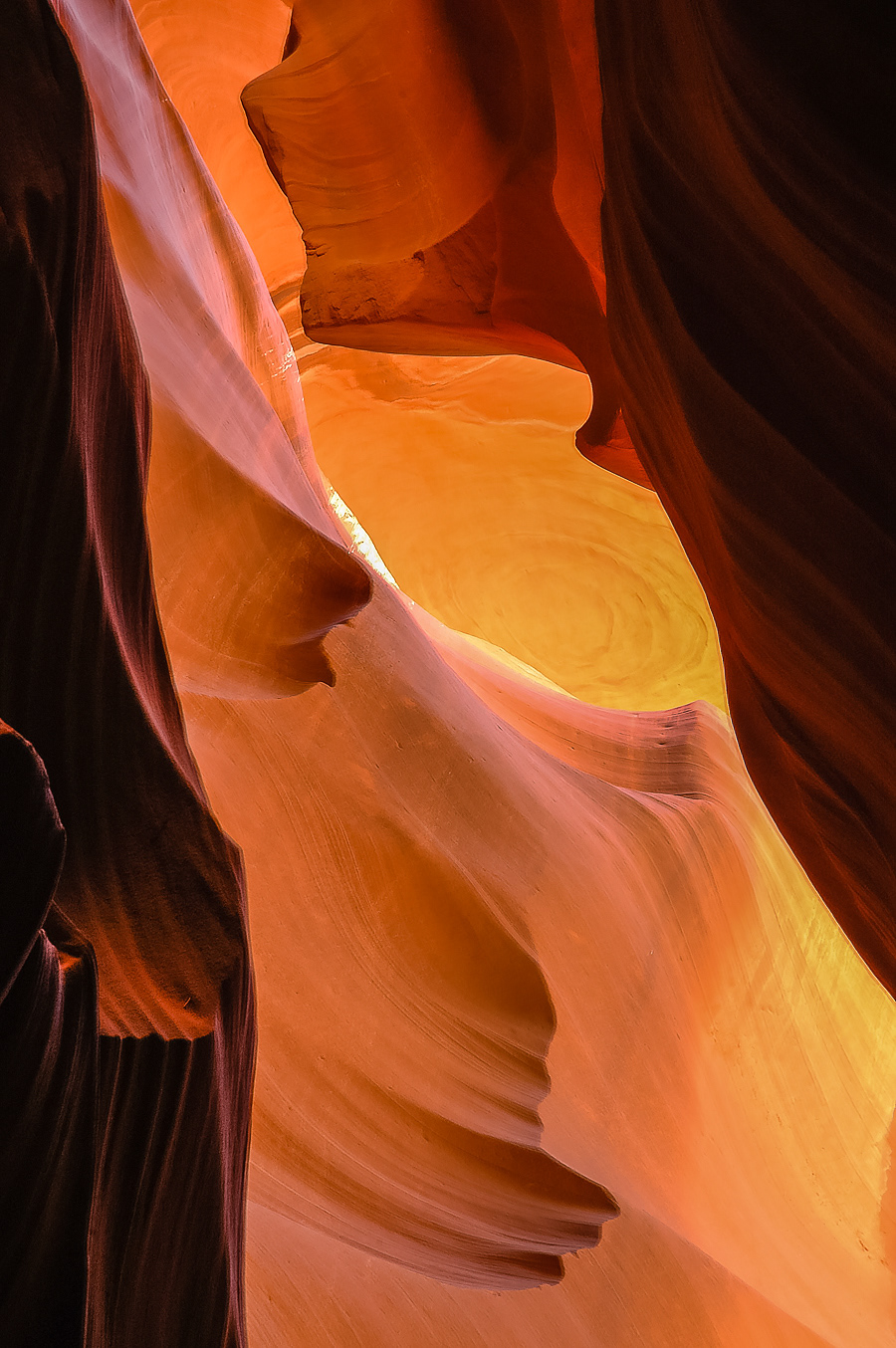 page arizona scenic antelope canyon slot canyon Travel light and color piller of light