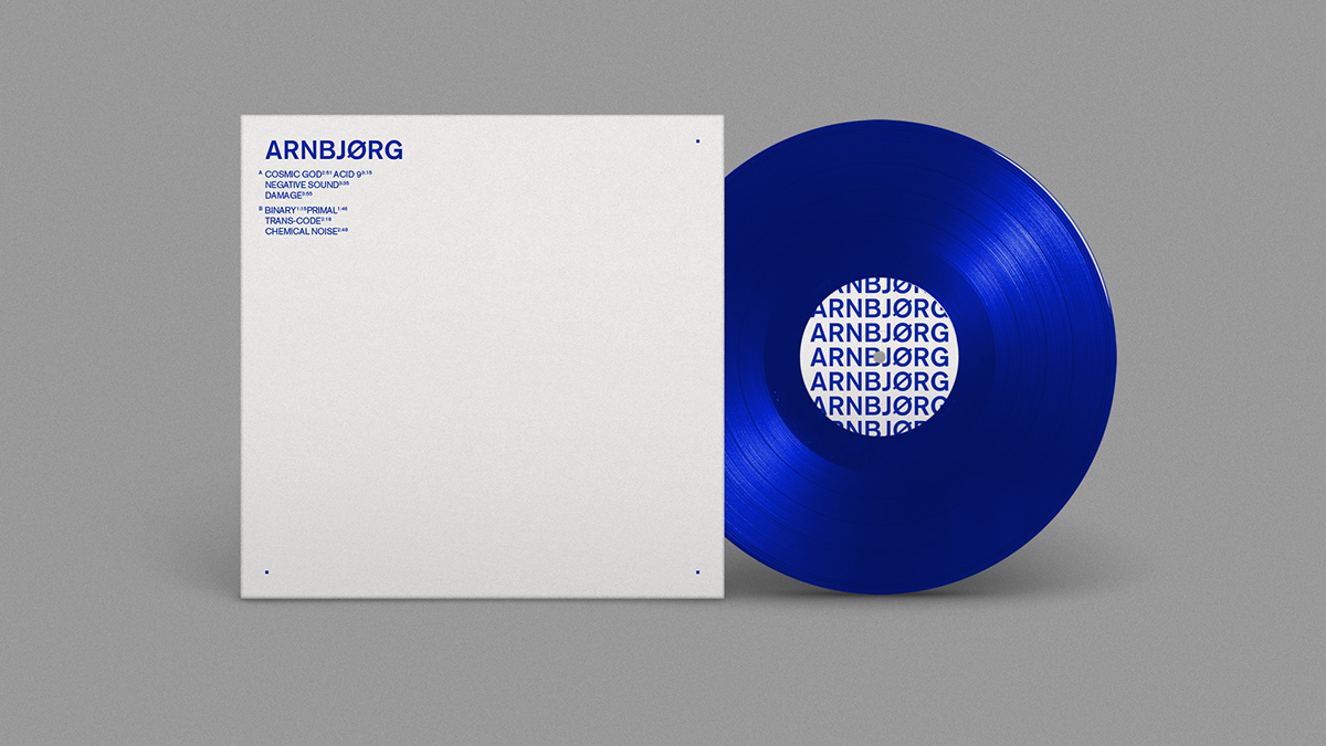 music vinyl cover Album typo sound design graphic visual