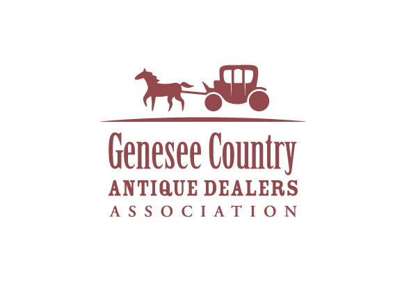 genesee country logo carriage horse & buggy antique
