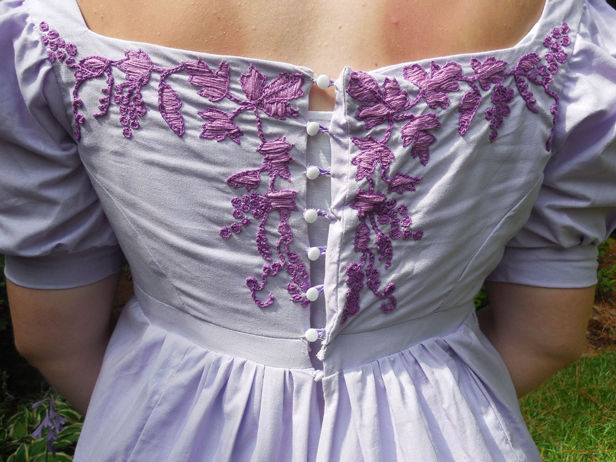 regency gown napoleonic era jane austen historical reenactment sewing costuming