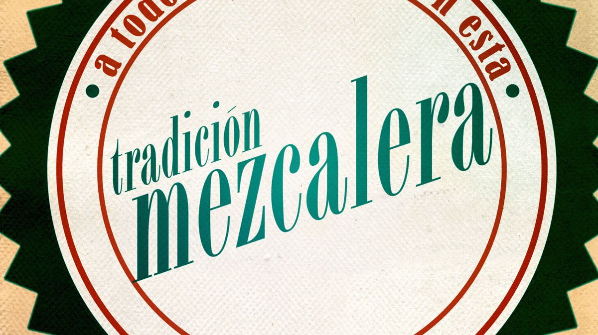 mezcal Simbiosis Estudio Kinetic Type vintage type mexico Mezonte