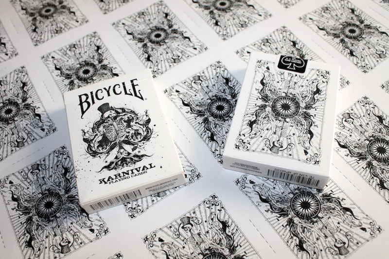 Adobe Portfolio karnival deck Bicycle USPCC bbm game card skull skeletons