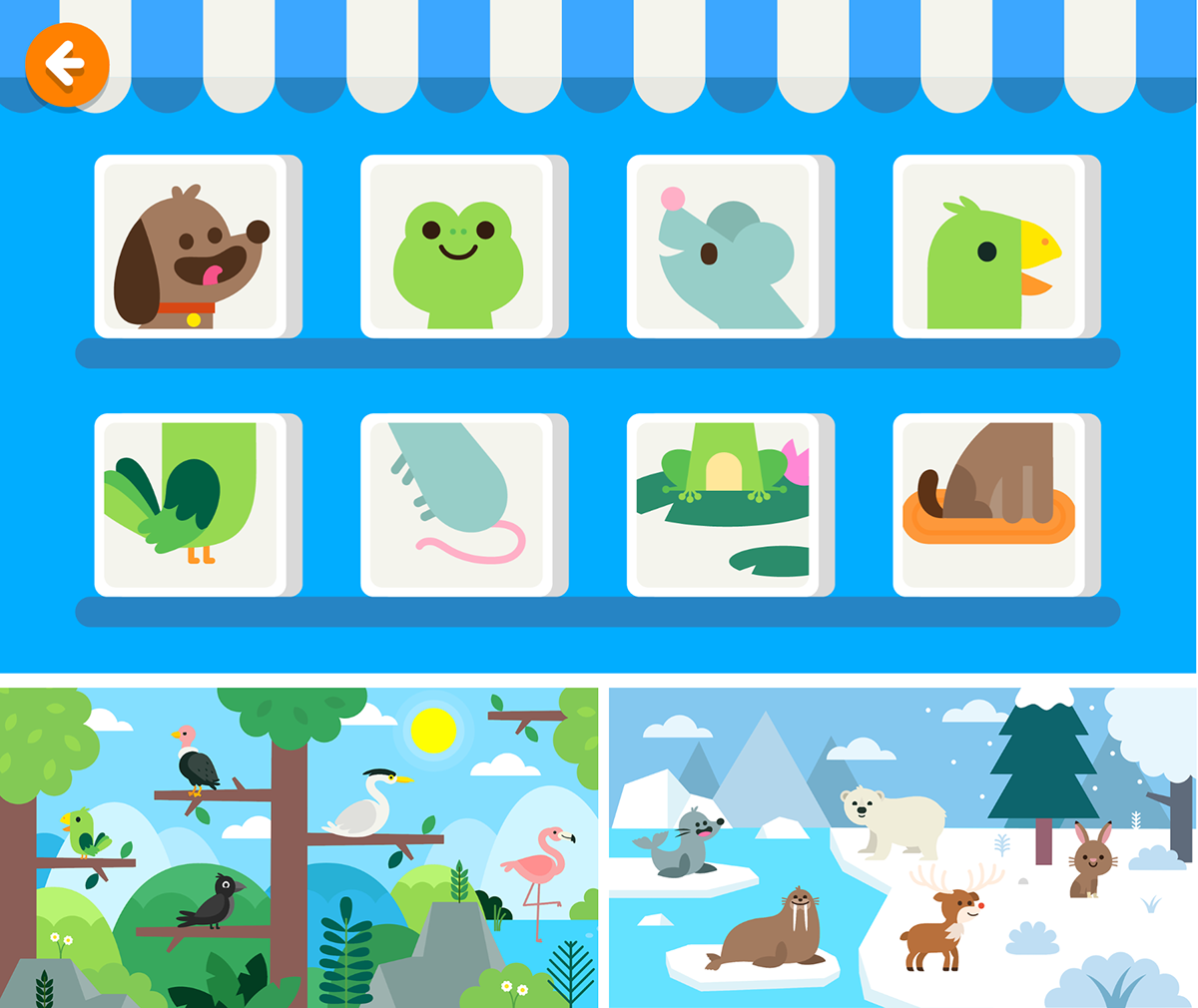 Papumba animalworld carloshiguera kids app animals cute game iPad animales