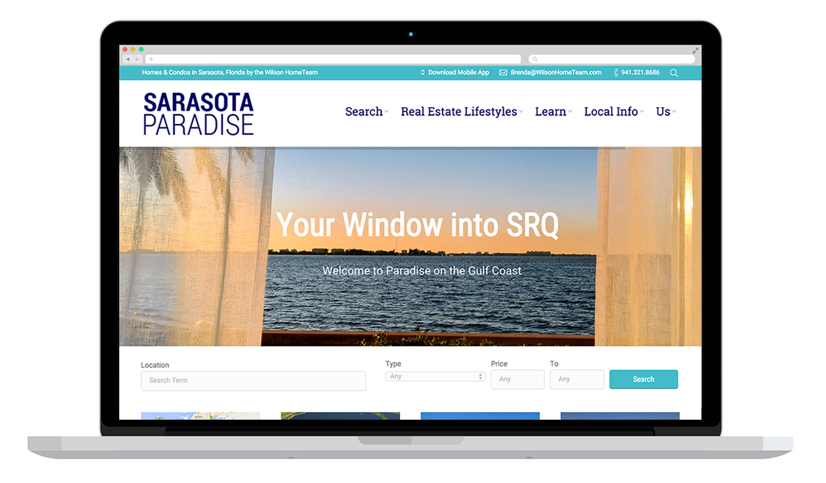 realtors real estate wordpress print material logo brand sarasota