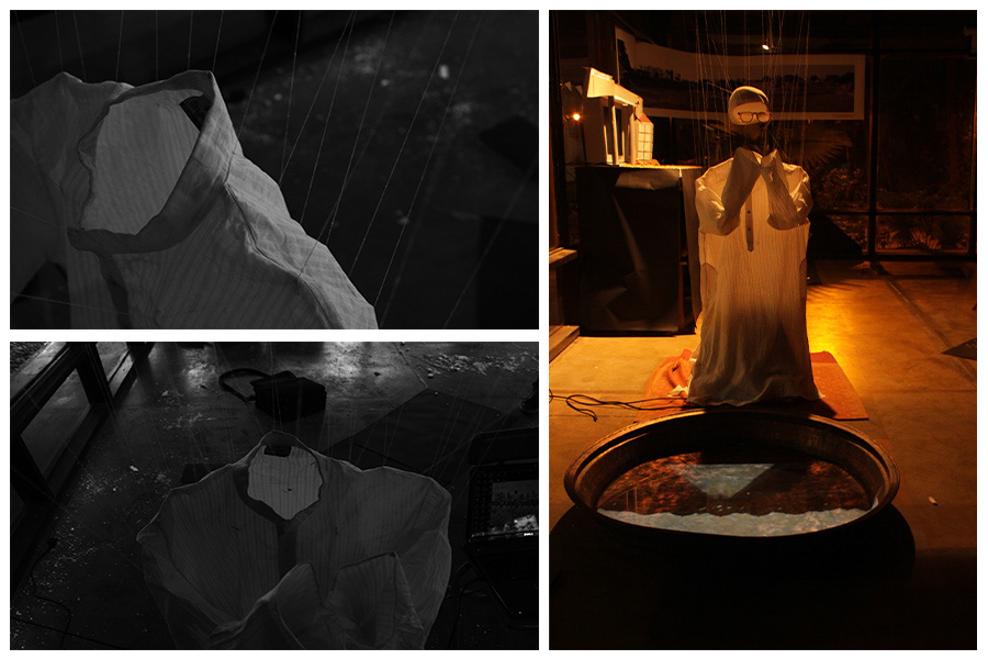 installation fine art sarkhej roza contemprorary art projection mapping