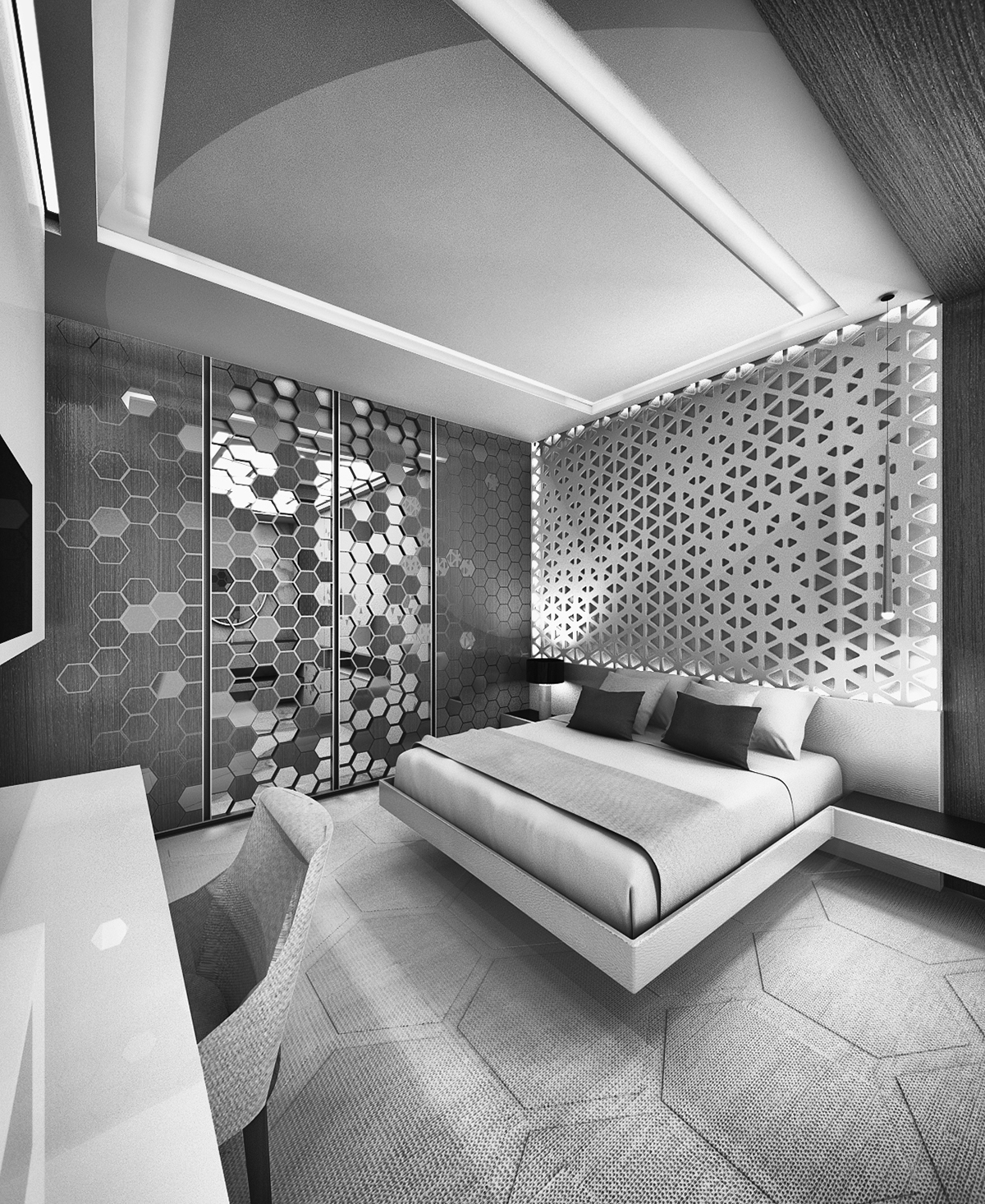 Standard & Master rooms hotel 3D