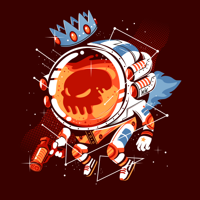 tee tshirt design skate characters teedesign brand monster Shaolin unicorn bear astronaut Freelance products art