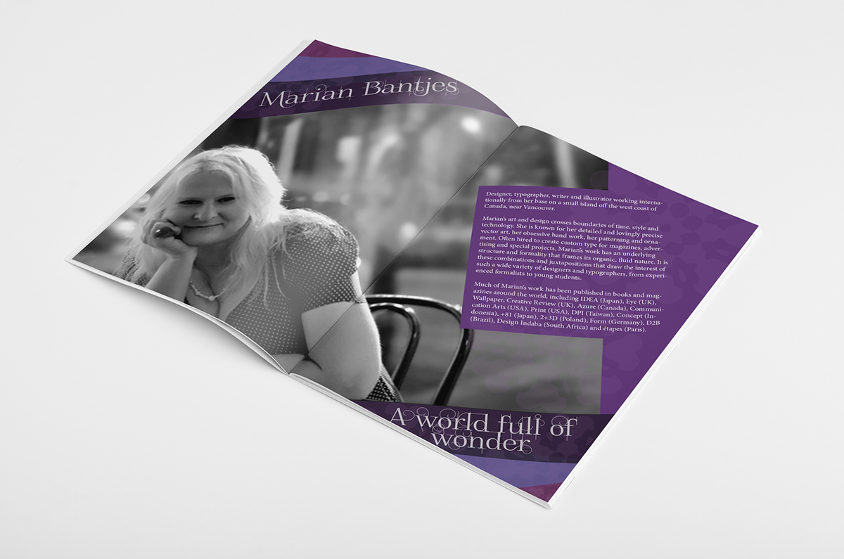 design Marian Bantjes brochure