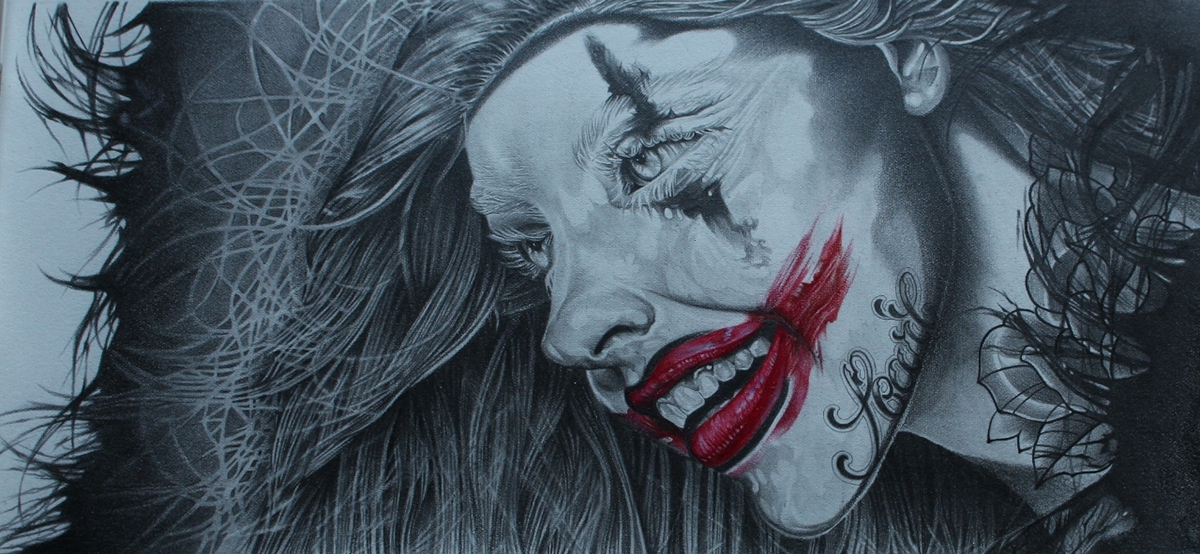 coloredpencil graphitepencil traditionalart Drawing  woman female clown