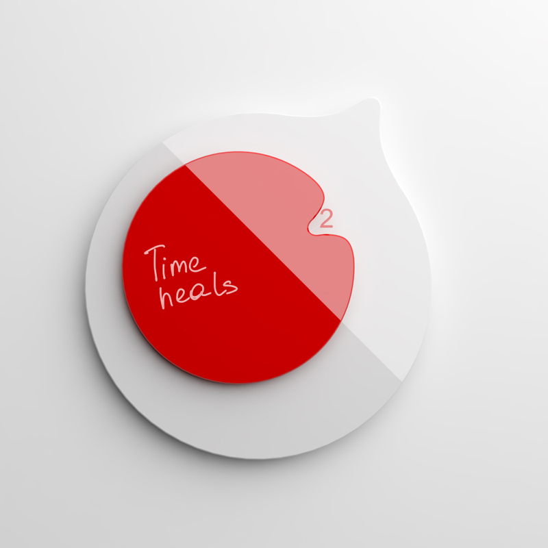 japan clock simple drop circle concept blood time