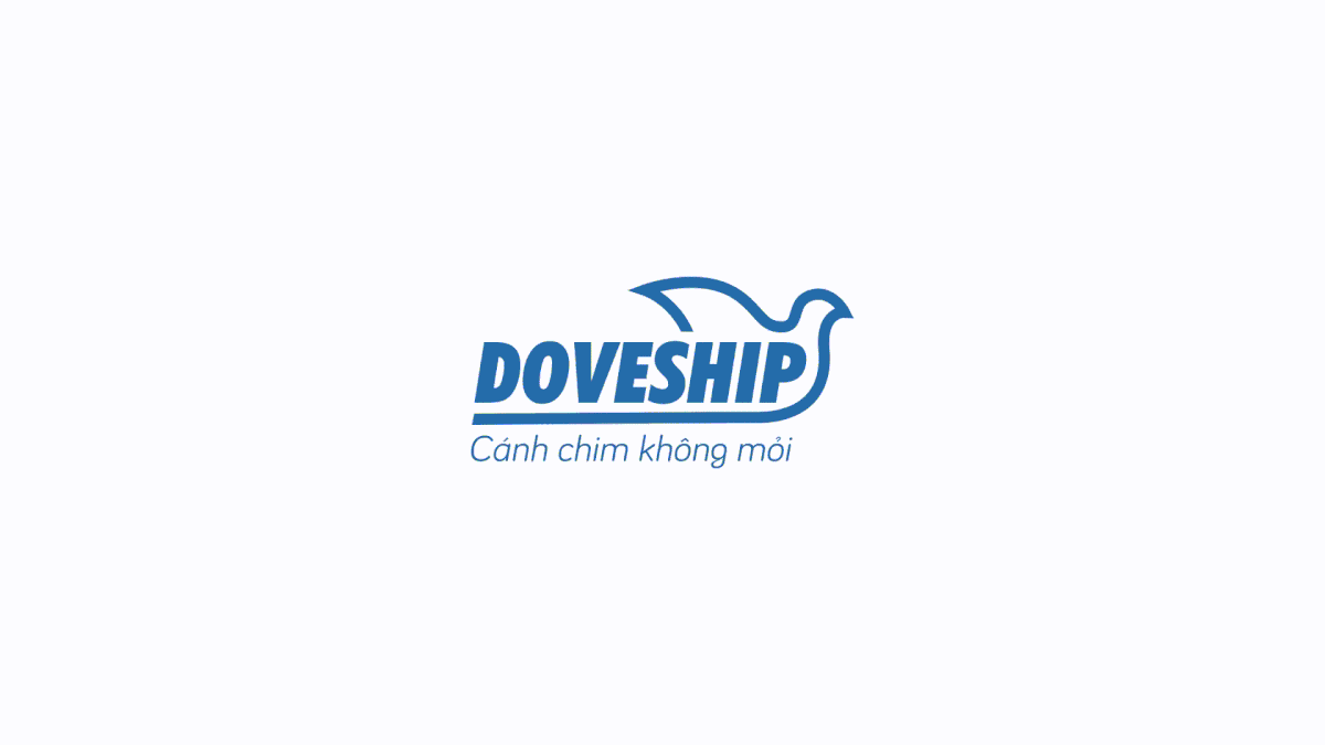 blue bo cau dove doveship logistic logo shipper transporter chim bo cau vietnam