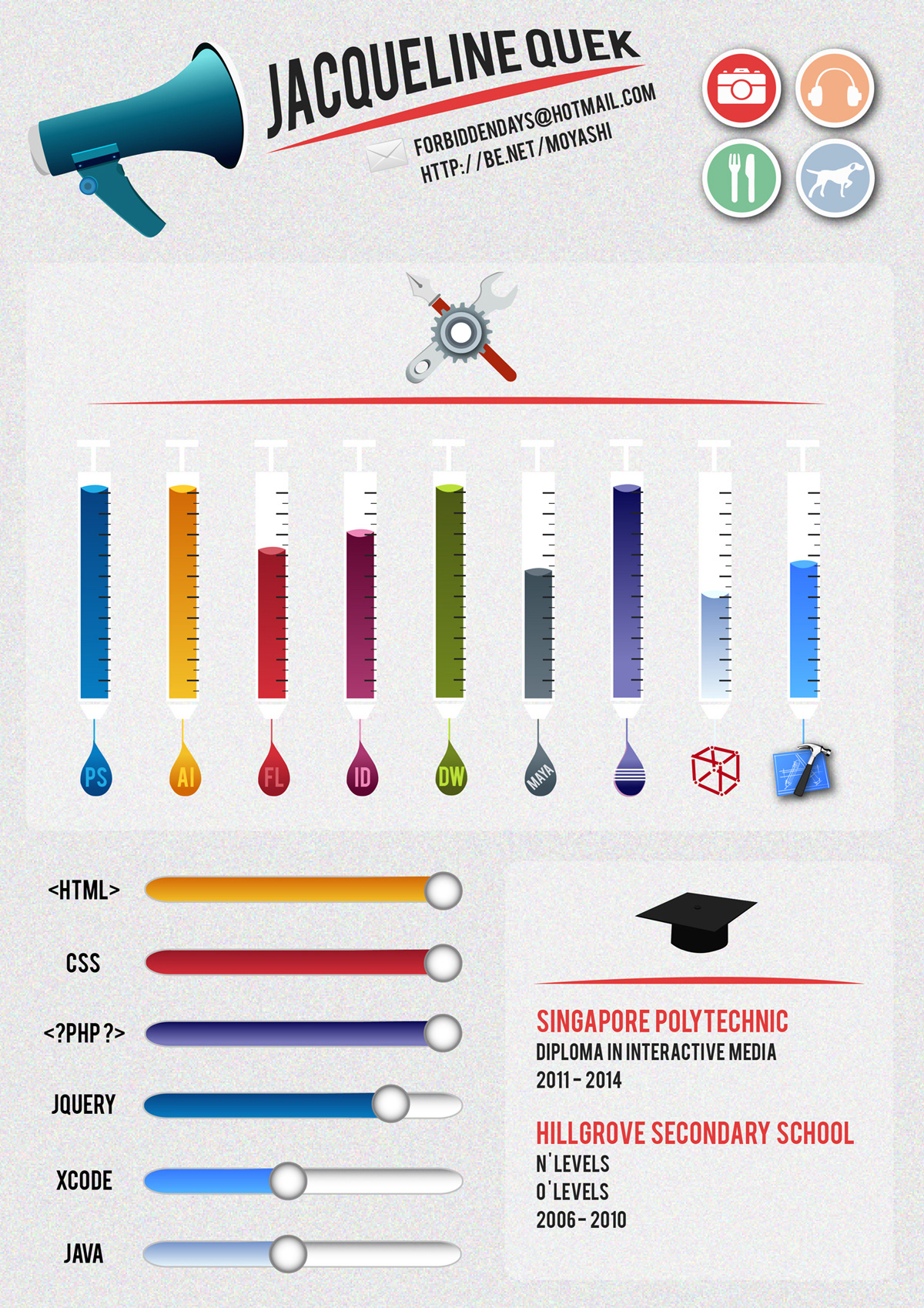 infographic Resume CV design portfolio infographic resume self branding Self Promotion Curriculum Vitae