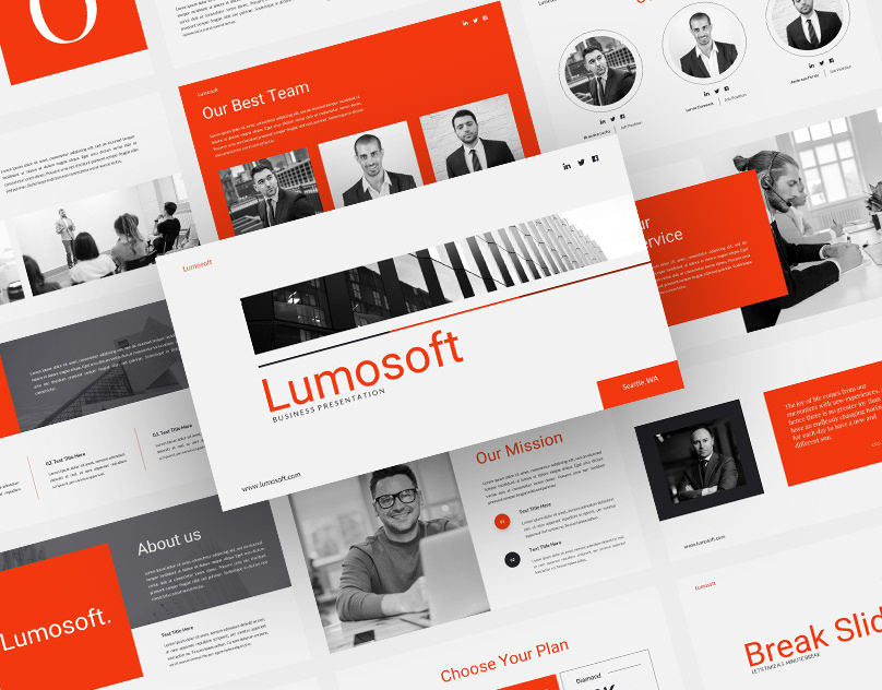 Lumosoft - Minimal Business & Multipurpose PowerPoint Presentation 