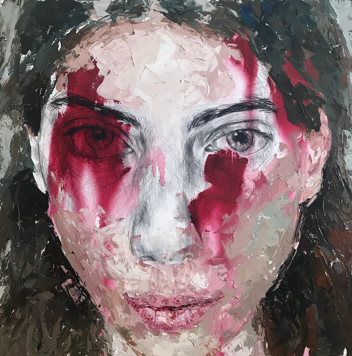 art artwork oiloncanvas oilpainting paint portrait womanportrait