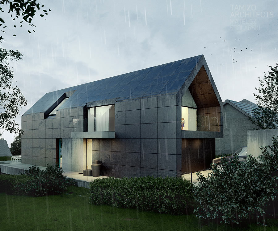 house Project single-family rendering visualization
