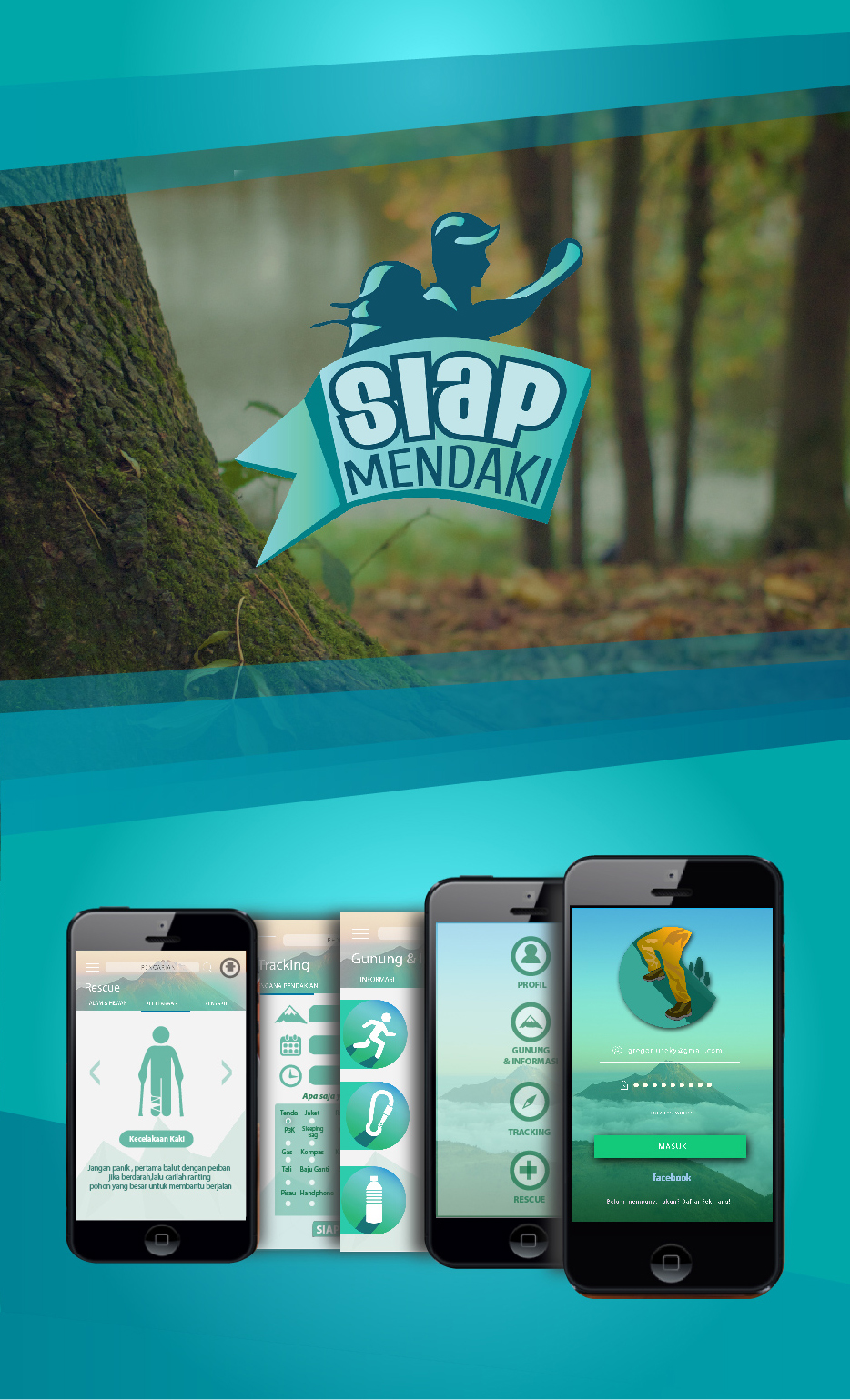 user interface UI ui design android ios design indonesia gunung aplikasi