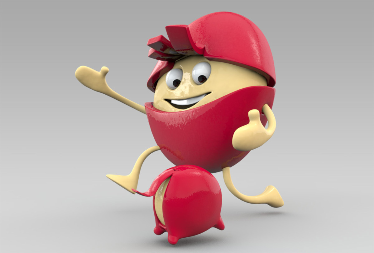 babybel Food   3d cinema4d c4d  mark  gmehling  macling characterdesign Character  design  avatar   mascot Cheese