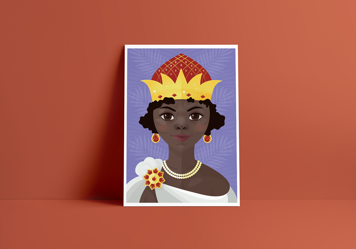 queen Nzinga angola women's day women's month royal african african queen crown