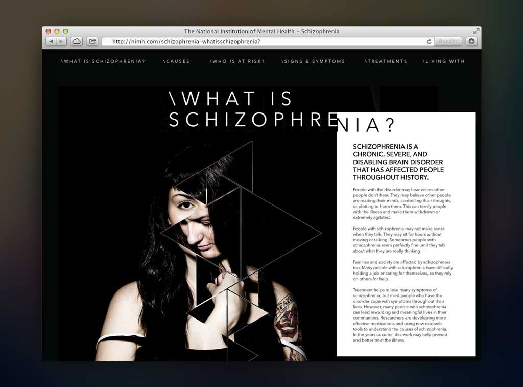 Health Schizophrenia design studio Geometrical educational