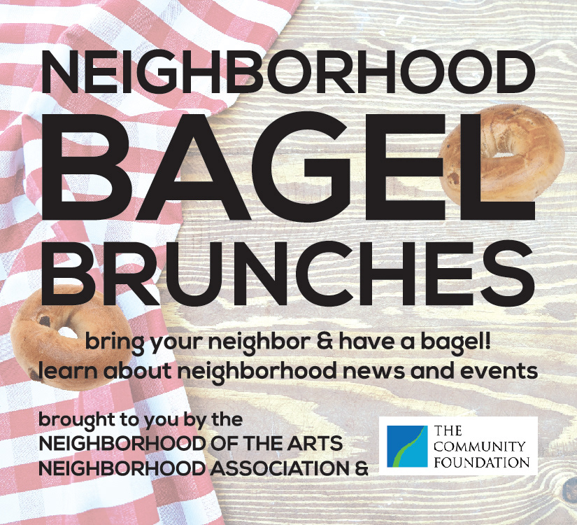 Advertising  bagels banner design community neighborhood