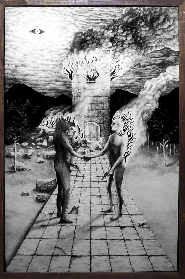 decalogo ruina desastre cristian vivanco artes Bellas artes ilustracion chile dibujo