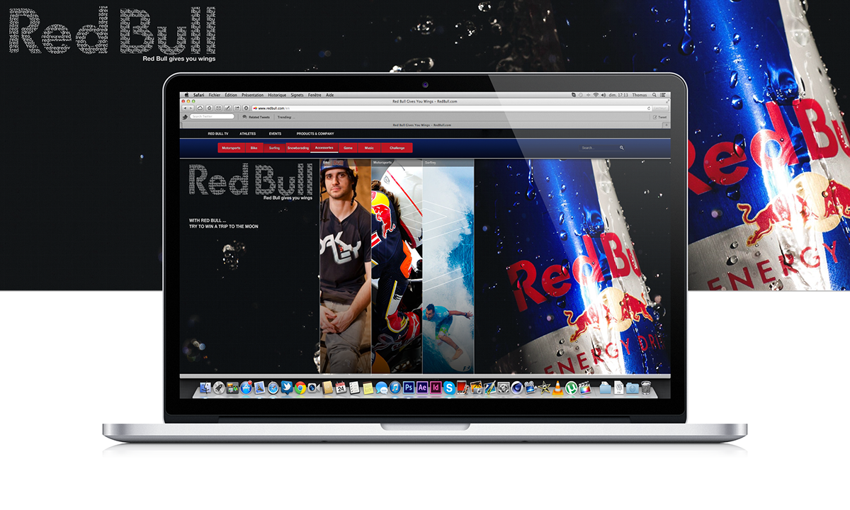 Red Bull red  Bull Website concept