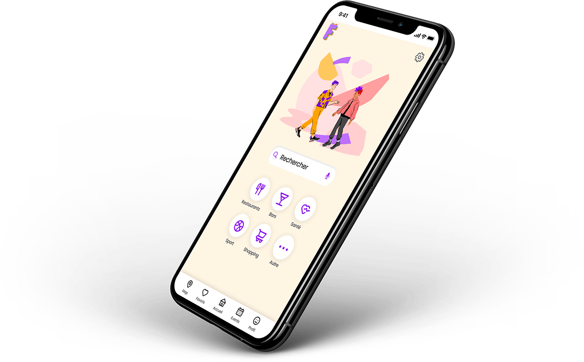 application mobile design interface Figma LGBT mobile ux/ui