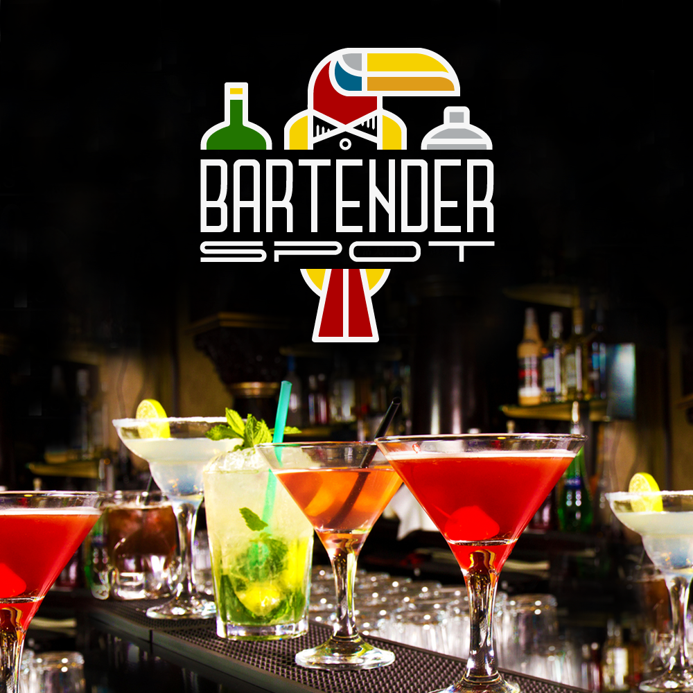 bartender logo bartending bird logo branding  creative logo Logotype логотип логотипы Logo Design logo designer