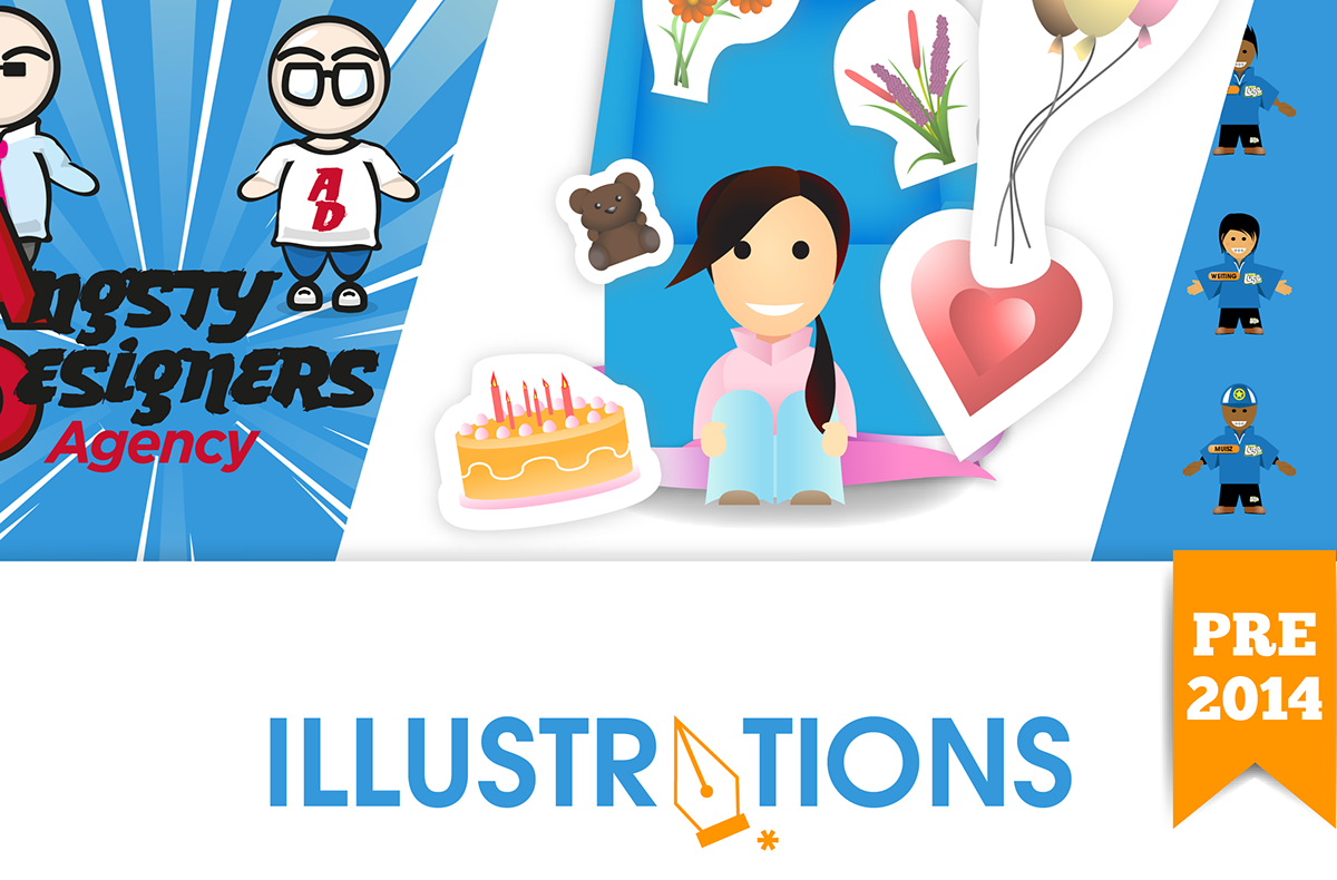 illustrations Compilations icons characters